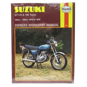 Picture of Haynes Workshop Manual Suzuki GT125L, M, A 74-76, GT185K, L, M, A 73-76