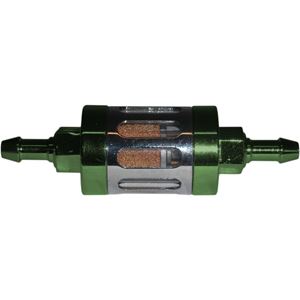 Picture of Fuel Fuel/Petrol Filter 6mm Anodised Aluminium Green Glass Centre