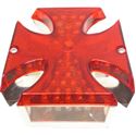 Picture of Custom Rear Stop Light Taillight Maltese Cross with LED Element
