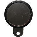 Picture of Tax Disc Holder Round Black Rim 6 Studs Silver Backing
