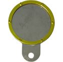 Picture of Tax Disc Holder Round Gold Rim 6 Studs Silver Backing