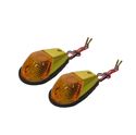 Picture of Complete Indicator Fairing Small Gold with Amber Lens (Pair)