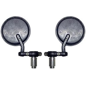 Picture of Mirror Bar End Carbon Look Round (Pair)