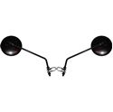 Picture of Mirrors 8mm Black Round Left and Right Clamp-on (Pair)