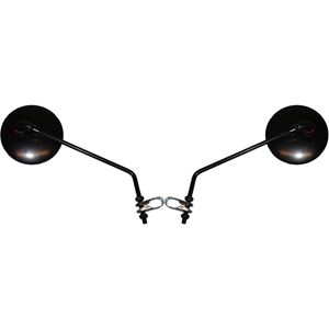 Picture of Mirrors 8mm Black Round Left and Right Clamp-on (Pair)