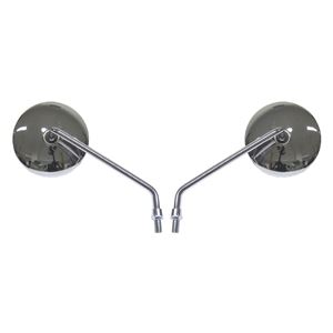 Picture of Mirrors 10mm Chrome Round Left & Right Early Yamaha Style (Pair)