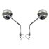 Picture of Mirrors Clamp-on Chrome Round Left & Right Early Yamaha (Pair)
