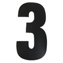 Picture of Competition Numbers Black 7" '3' Matt (Per 10)