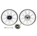 Picture of Front Wheel CG125 style drum with brake plate (Rim 1.40 x 18)