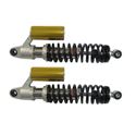 Picture of Shocks 365mm Pin+Pin Chrome body black spring & piggy back (Pair)