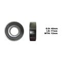 Picture of Bearing 6203DDU (ID 17mm x OD 40mm x W 12mm)