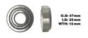 Picture of Steering Headstock Taper Bearing ID 25mm x OD 47mm x Thickness 15mm (Ch