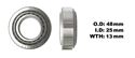Picture of Steering Headstock Taper Bearing ID 25mm x OD 48mm x Thickness 13mm