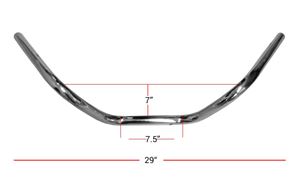 Picture of Handlebars 1"Chrome 6' Rise without Dimples