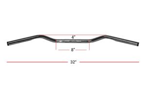 Picture of Handlebars 1' Chrome Glide Style 2'Rise with Dimples